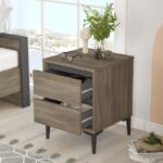 Κομοδίνο Sono καφέ ανθρακί 45x45x58 6cm ed3725 - Image 4