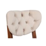 Σετ καρέκλας 2 τεμάχια Elma καρυδί μπεζ ξύλο 41 5x43 5x86εκ ed3727 - Image 5