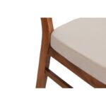 Σετ καρέκλας 2 τεμάχια Elma καρυδί μπεζ ξύλο 41 5x43 5x86εκ ed3727 - Image 4