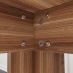 Τραπέζι Single 120x80x78cm μελαμίνη καρυδί ed3740 - Image 2