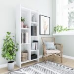 Βιβλιοθήκη Eden άσπρο μελαμίνη 63 2x25x160εκ ed3763 - Image 4