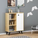 Ντουλάπι Athena Sapphire Oak λευκό 72x35x90 6cm ed3768