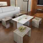 Τραπέζι σαλονιού Chest άσπρο Cordoba μελαμίνη 90x60x32εκ ed3800