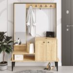 Έπιπλο εισόδου Alice oak μελαμίνη 114x35x170cm ed380