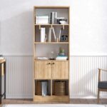 Βιβλιοθήκη Marisa δρυς μελαμίνη 60x30x170εκ ed3818