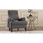 Πολυθρόνα Affa σκούρο γκρι 76x87x91cm ed3839