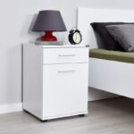 Κομοδίνο Sesami λευκή μελαμίνη 40x39x57cm ed3893