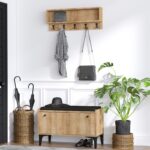 Έπιπλο εισόδου Lena μελαμίνη oak 80x35x49cm ed390 - Image 5