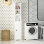 Ντουλάπι μπάνιου Niles άσπρη μελαμίνη 33 2x35x188 3cm ed3910