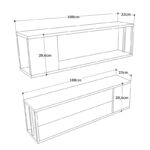 Ραφιέρα Cio atlantic pine μελαμίνη 100x22x29 6εκ ed3933 - Image 2