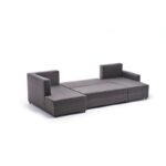 Γωνιακός καναπές Ece Panoramik καφέ 315x160x88cm ed3939 - Image 5