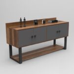 Μπουφέ Μina 180x85x93 2cm μελαμίνη μέταλλο ed3966 - Image 2