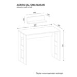 Γραφείο Tania λευκό 90x45x73 8cm μελαμίνη ed4005 - Image 2