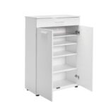 Ντουλάπια Adress άσπρο μελαμίνη 73x35x108εκ ed4050 - Image 3