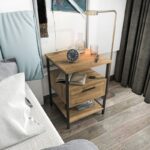 Κομοδίνο Alba μαύρο Oak 45x45x61 8cm ed4052 - Image 5