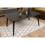 Τραπέζι σαλονιού Loop μαύρο μελαμίνη 100x60x41 5εκ ed4108