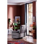 Πολυθρόνα relax Trone ξύλο 80x80x105cm ύφασμα γκρι ed4161 - Image 2