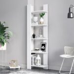 Βιβλιοθήκη Reeta άσπρο μελαμίνη 45x25 6x160εκ ed4184