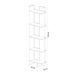 Βιβλιοθήκη Alis άσπρο τικ μελαμίνη 45x22x170εκ ed4246 - Image 2