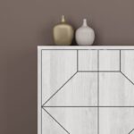 Μπουφέ Sabbia λευκό 184x35x77 4cm μελαμίνη ed4295 - Image 4