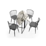 Τραπεζαρία Τaprak atlantic pine μελαμίνη 100x100x72εκ ed4322 - Image 5