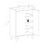 Παπουτσοθήκη Ruby μελαμίνη 73 6x35x108cm ed4349 - Image 2