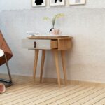 Κομοδίνο Astava δρυς άσπρο μελαμίνη 40x35x65 6εκ ed4416 - Image 4