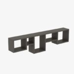 Ράφι τοίχου Amanos ανθρακί μελαμίνη 120x17x32cm ed4434 - Image 2