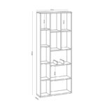 Βιβλιοθήκη Albedino 75x18x70cm μελαμίνη ed4447 - Image 2