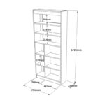 Βιβλιοθήκη Lave 75 6x25x170cm μελαμίνη ed4494 - Image 2