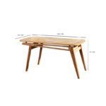 Τραπεζαρία Palace ξύλο 160x80x75εκ ed4503 - Image 2