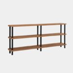Βιβλιοθήκη ραφιέρα Raca Atlantic Pine μαύρο μελαμίνη 180x35x74 9cm ed4524 - Image 5
