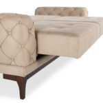 Καναπές διθέσιος Tulipano κρεμ 175x97x84cm ed4525 - Image 3