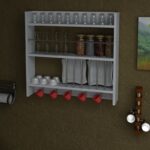 Ράφι κουζίνας Dellena άσπρο μελαμίνη 75 6x14 5x72εκ ed4527