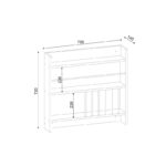Ράφι κουζίνας Dellena άσπρο μελαμίνη 75 6x14 5x72εκ ed4527 - Image 2