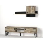 Έπιπλο τηλεόρασης Costa Patik χρώμα 180x29 5x49cm ed4549 - Image 4