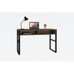 Γραφείo Brescia καρυδί χρώμα μελαμίνη 120x60x75cm ed455 - Image 4