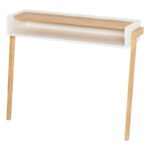 Κονσόλα Exen δρυς άσπρο μελαμίνη 100x30x86 6εκ ed4567 - Image 4