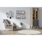 Ραφιέρα Yeso Sapphire δρυς μελαμίνη 80x20x30εκ ed459