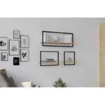 Ραφιέρα Yeso Sapphire δρυς μελαμίνη 80x20x30εκ ed459 - Image 5