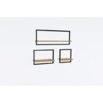 Ραφιέρα Yeso Sapphire δρυς μελαμίνη 80x20x30εκ ed459 - Image 3