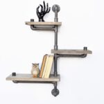 Ράφι Tubo μέταλλο ξύλο 65x75x14cm ed4609