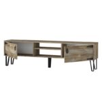 Έπιπλο τηλεόρασης Costelo καρυδί μελαμίνης 180x30x49cm ed4628 - Image 3