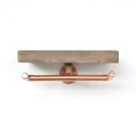 Βάση χαρτιού Cop καρυδί μελαμίνη 30x15x12εκ ed4644 - Image 2