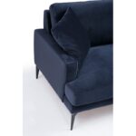Καναπές τριθέσιος Carta Navy Blue 205x90x88cm ed465 - Image 5