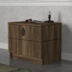 Κομοδίνο Firma καρυδί χρώμα 49X41X35cm ed4674