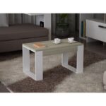 Τραπεζάκι σαλονιού Linosa λευκό cordoba 60x45x45cm μελαμίνη ed4696 - Image 3