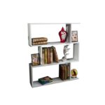 Βιβλιοθήκη Karrusel άσπρο μελαμίνη 80x22x96εκ ed4724 - Image 3