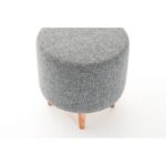 Σκαμπό Liza γκρι ξύλινα πόδια 40x40x42εκ ed4732 - Image 4