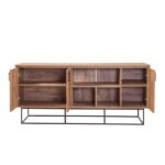 Μπουφέ Destra Atlantic Pine μαύρο χρώμα μελαμίνη 180x40xH80cm ed475 - Image 3